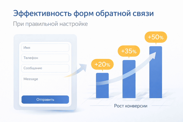 Эффективность форм обратной связи и рост конверсии при правильной настройке