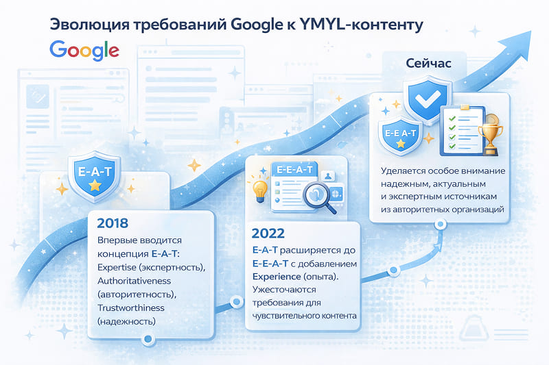 Эволюция требований Google к YMYL-контенту